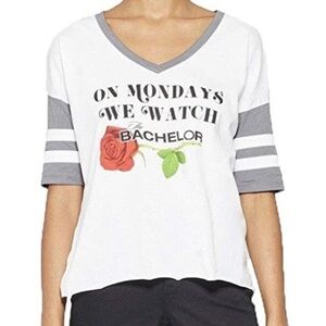 On Mondays We Watch the Bachelor Graphic Tee Size Small